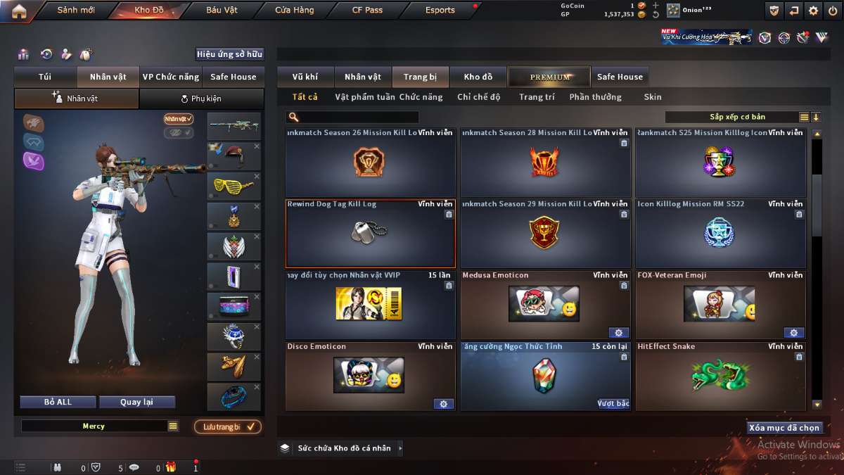 shop acc cf uy tin gia re